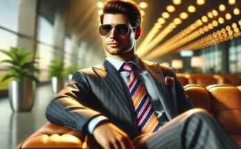Confident man in a suite, showcasing a strong sense of confidence.